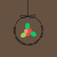 Merry Christmas Beautiful Card Background vector