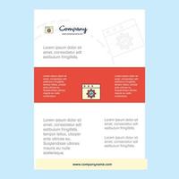 Template layout for Website programming comany profile annual report presentations leaflet Brochure Vector Background