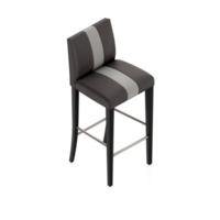 Isometric Chair 3D isolated rendering png