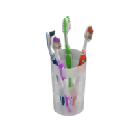 artículos de baño isométricos 3d renderizado aislado png