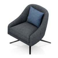 sillón isométrico aislado 3d render png