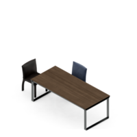 Isometric Table Set 3D render png