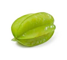 Star fruit or carambola on white background photo