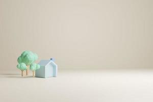 3d render house, residential house, home, 3d illustration, modern color photo