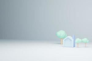 3d render house, residential house, home, 3d illustration, modern color photo