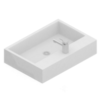 Isometric bathroom items 3D isolated render png