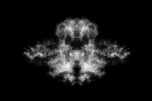 Textured Smoke,Abstract black,isolated on black background photo