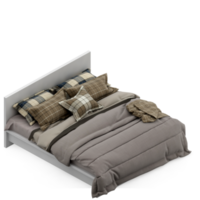 isometrico Camera da letto 3d rendere png