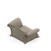 sillón isométrico aislado 3d render png