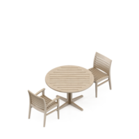 conjunto de mesa isométrica renderização 3d png