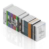 livres isométriques rendu 3d png