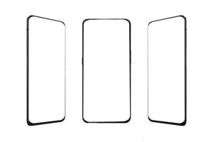 maqueta de captura de pantalla de procesamiento de aplicaciones de teléfono móvil foto