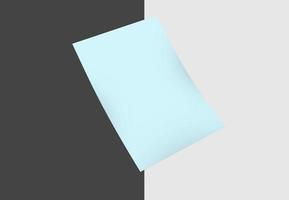 A4 format empty paper note template mock up photo