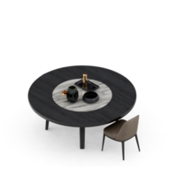 Isometric Table Set 3D render png