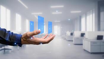 Digital document online Electronic signature, document management paperless office E signing, signing business contract concept Virtual Technology AR Augmented Reality or VR Virtual Reality metaverse photo