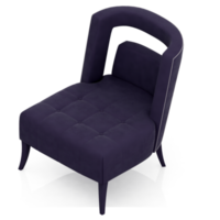 chaise isométrique rendu isolé 3d png