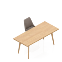 Isometric Table Set 3D render png