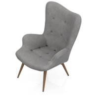 sillón isométrico aislado 3d render png