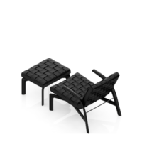 Isometric Chair 3D isolated rendering png