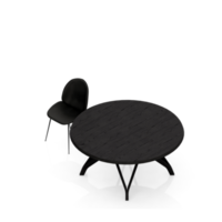 rendu 3d de l'ensemble de table isométrique png