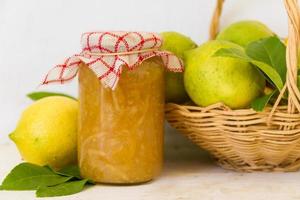 sweet lemon jam from the organic garden photo