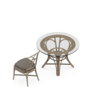 isometrischer stuhl 3d-rendering isoliert png