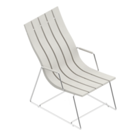 chaise isométrique rendu isolé 3d png