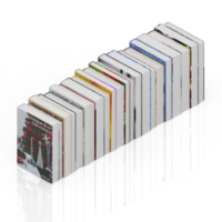 livres isométriques rendu 3d png