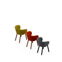 Isometric Chair 3D isolated rendering png