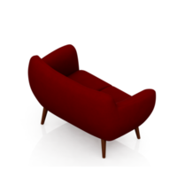 fauteuil isométrique rendu 3d isolé png