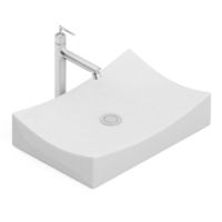 Isometric bathroom items 3D isolated render png