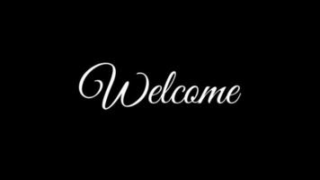 Welcome animation with handwritten ink drops on black and white background. Useful for your opening video intro to keep viewers' attention