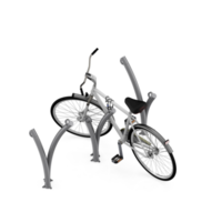 renderização 3d de bicicleta isométrica png