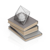 isometrische bücher 3d rendern png