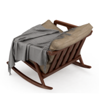 sillón isométrico aislado 3d render png