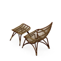 chaise isométrique rendu isolé 3d png