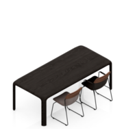 Isometric Table Set 3D render png