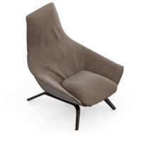 chaise isométrique rendu isolé 3d png