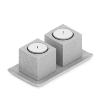 velas isométricas render 3d png