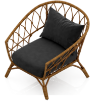 sillón isométrico aislado 3d render png