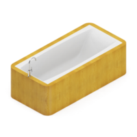 articles de salle de bain isométrique rendu isolé 3d png