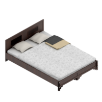 isometrico Camera da letto 3d rendere png