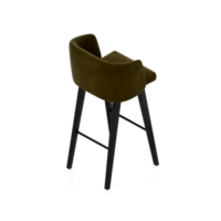 chaise isométrique rendu isolé 3d png