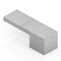 isometrisk bänk 3d framställa png