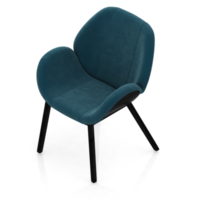 chaise isométrique rendu isolé 3d png