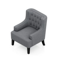 sillón isométrico aislado 3d render png