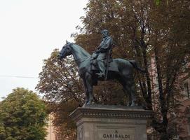 Garibaldi monument in Bologna photo