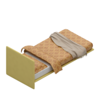 isometrico Camera da letto 3d rendere png