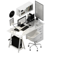 isometrisk tabell uppsättning 3d framställa png