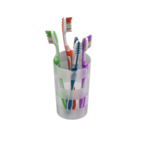 artículos de baño isométricos 3d renderizado aislado png